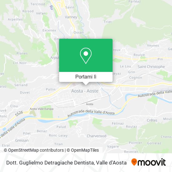 Mappa Dott. Guglielmo Detragiache Dentista