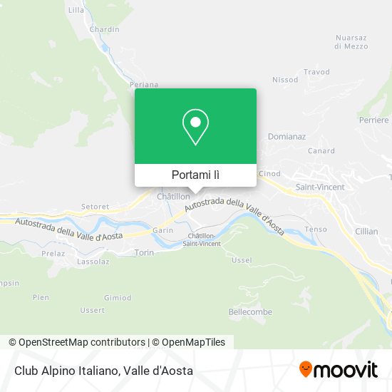 Mappa Club Alpino Italiano