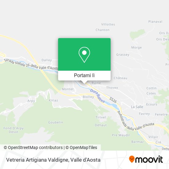 Mappa Vetreria Artigiana Valdigne