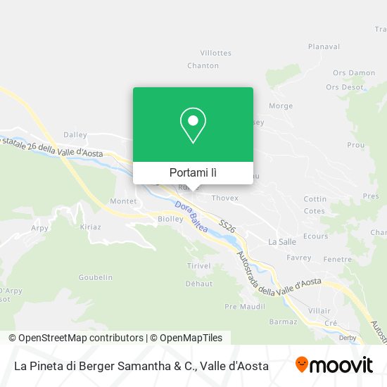 Mappa La Pineta di Berger Samantha & C.
