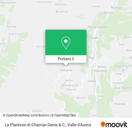 Mappa Le Plantson di Chatrian Denis & C.
