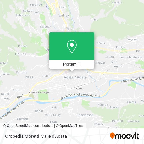 Mappa Oropedia Moretti