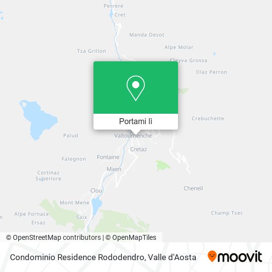 Mappa Condominio Residence Rododendro