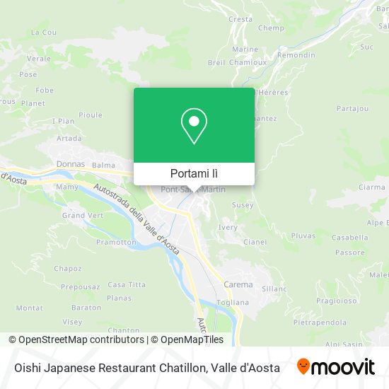Mappa Oishi Japanese Restaurant Chatillon