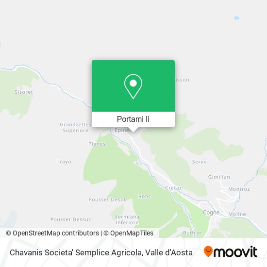 Mappa Chavanis Societa' Semplice Agricola