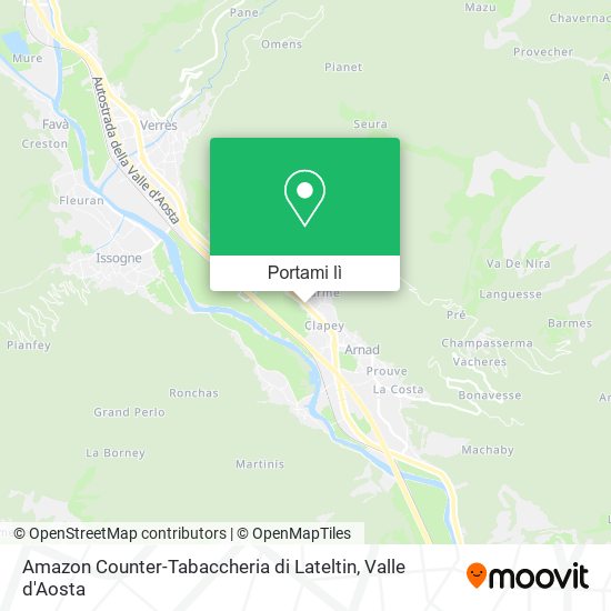 Mappa Amazon Counter-Tabaccheria di Lateltin
