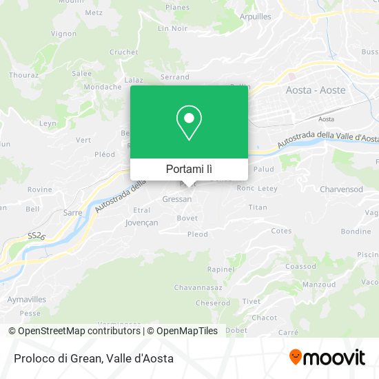 Mappa Proloco di Grean
