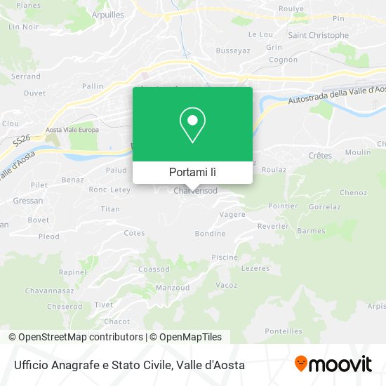 Mappa Ufficio Anagrafe e Stato Civile