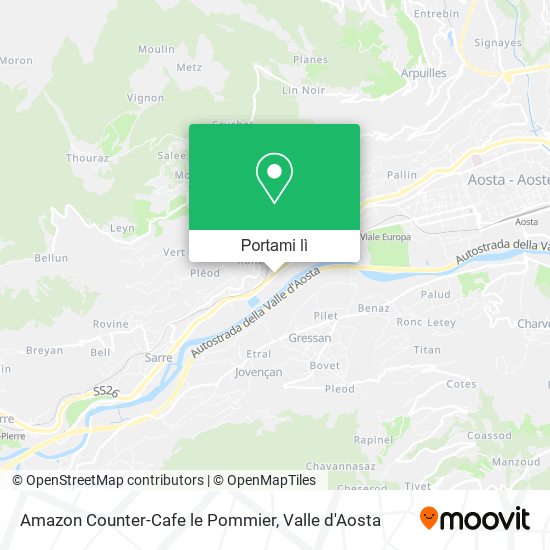 Mappa Amazon Counter-Cafe le Pommier