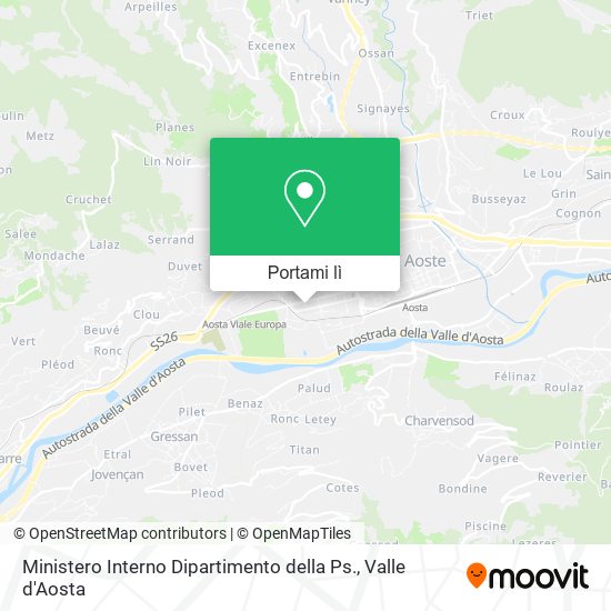 Mappa Ministero Interno Dipartimento della Ps.