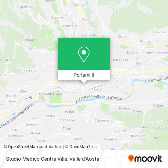 Mappa Studio Medico Centre Ville