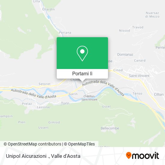 Mappa Unipol Aicurazioni .