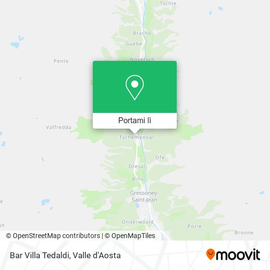 Mappa Bar Villa Tedaldi