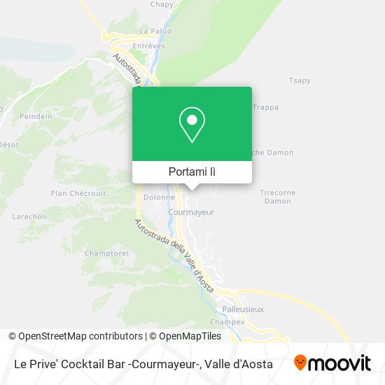 Mappa Le Prive' Cocktail Bar -Courmayeur-
