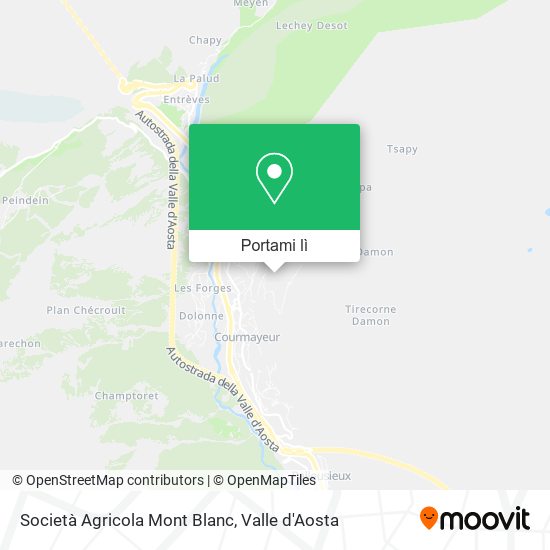Mappa Società Agricola Mont Blanc