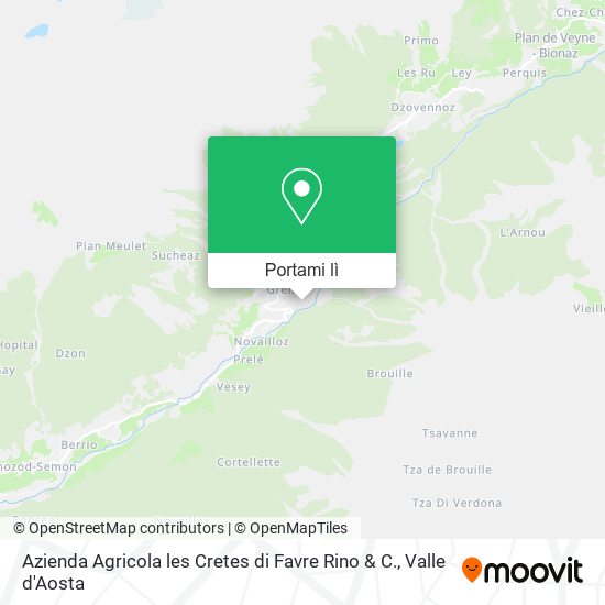 Mappa Azienda Agricola les Cretes di Favre Rino & C.