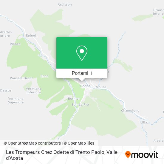 Mappa Les Trompeurs Chez Odette di Trento Paolo