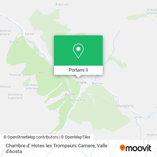 Mappa Chambre d' Hotes les Trompeurs Camere