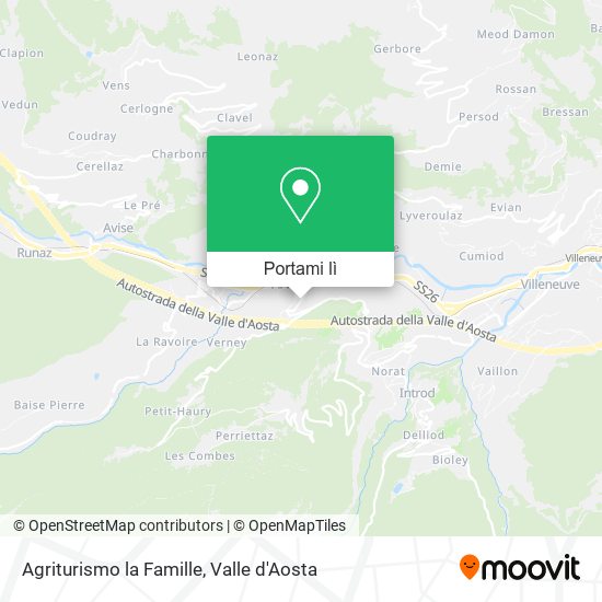 Mappa Agriturismo la Famille