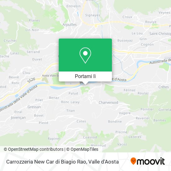 Mappa Carrozzeria New Car di Biagio Rao