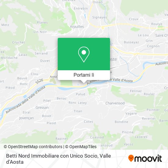 Mappa Betti Nord Immobiliare con Unico Socio