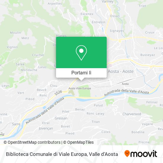 Mappa Biblioteca Comunale di Viale Europa