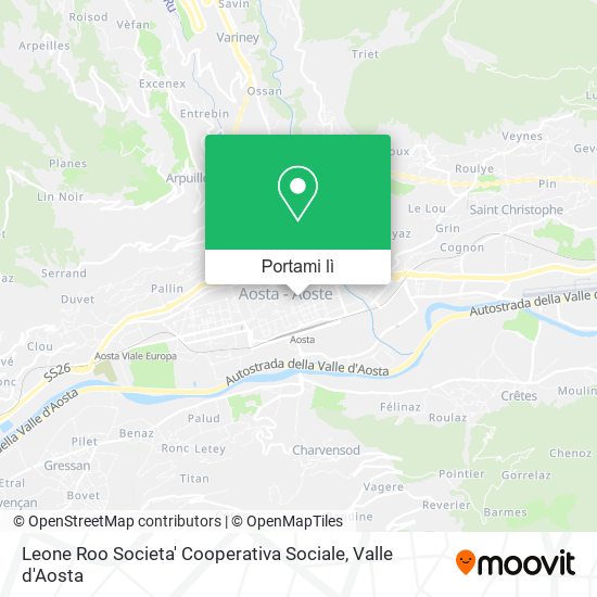 Mappa Leone Roo Societa' Cooperativa Sociale