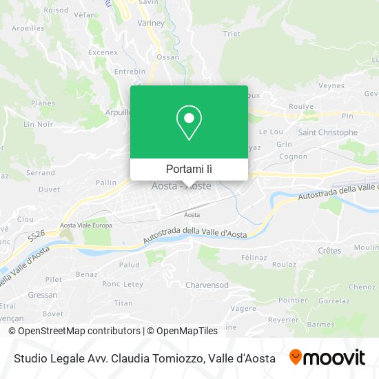 Mappa Studio Legale Avv. Claudia Tomiozzo