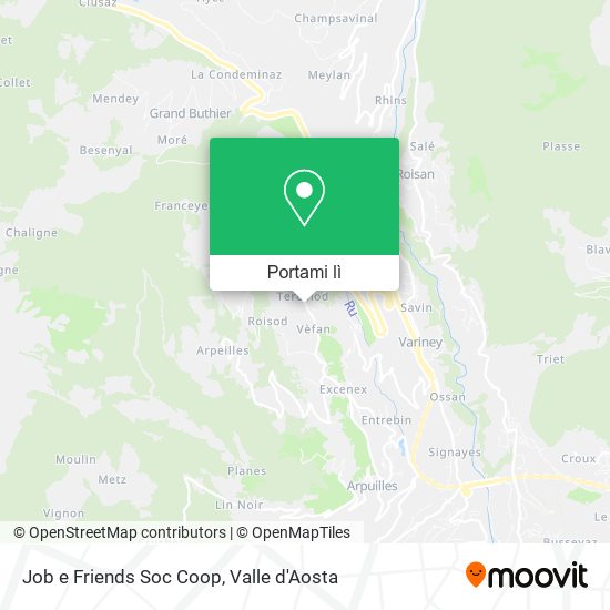 Mappa Job e Friends Soc Coop