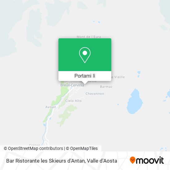 Mappa Bar Ristorante les Skieurs d'Antan