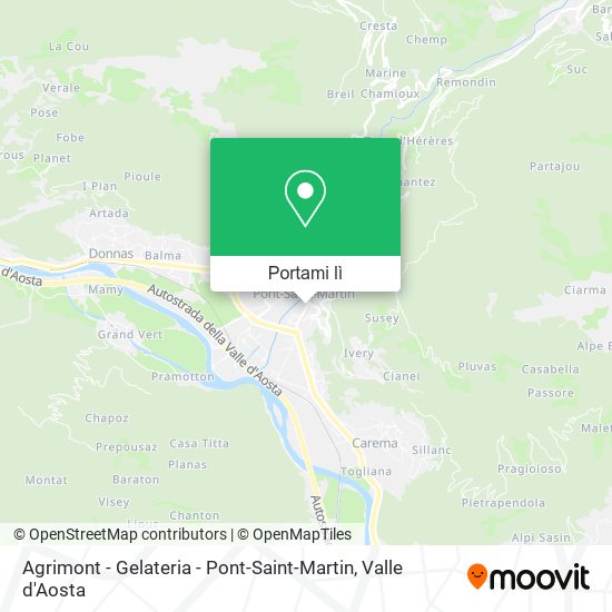 Mappa Agrimont - Gelateria - Pont-Saint-Martin