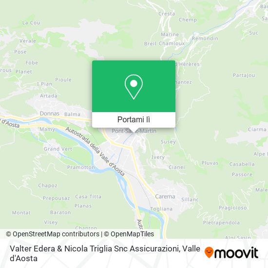 Mappa Valter Edera & Nicola Triglia Snc Assicurazioni