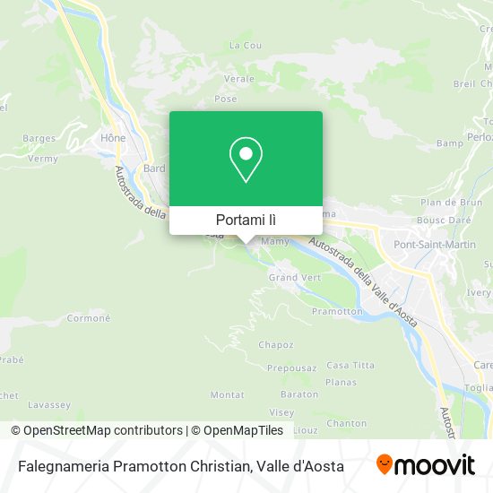 Mappa Falegnameria Pramotton Christian