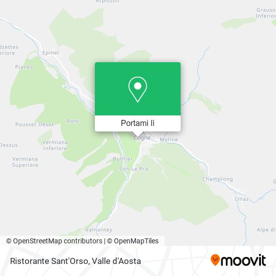 Mappa Ristorante Sant'Orso