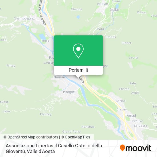 Mappa Associazione Libertas il Casello Ostello della Gioventù