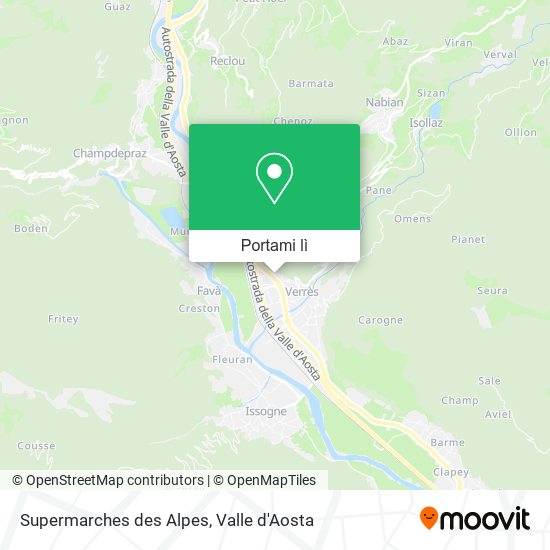 Mappa Supermarches des Alpes