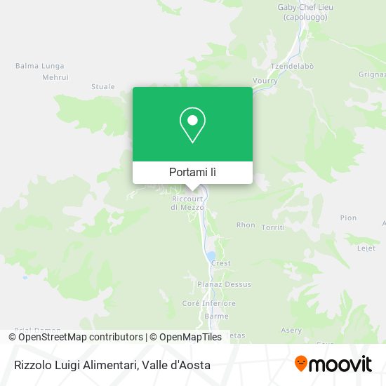 Mappa Rizzolo Luigi Alimentari