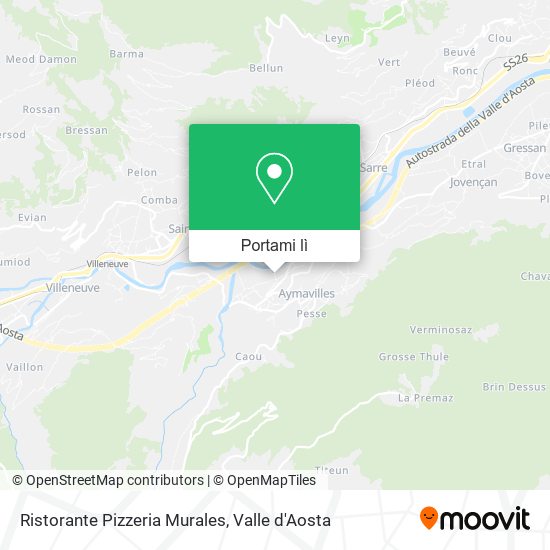 Mappa Ristorante Pizzeria Murales