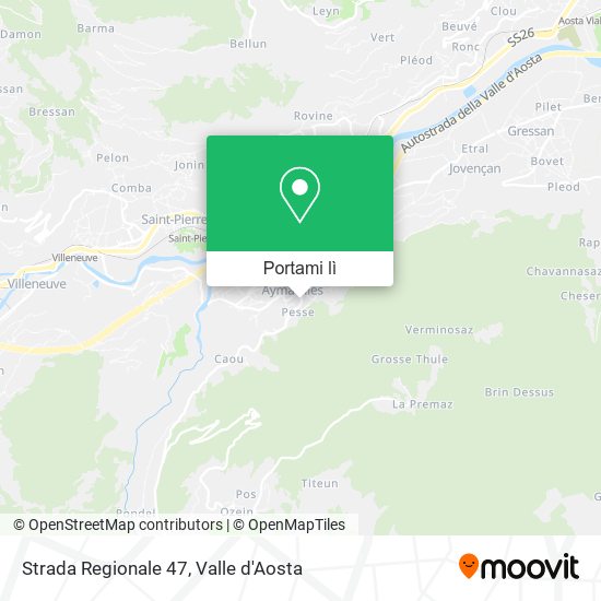 Mappa Strada Regionale 47