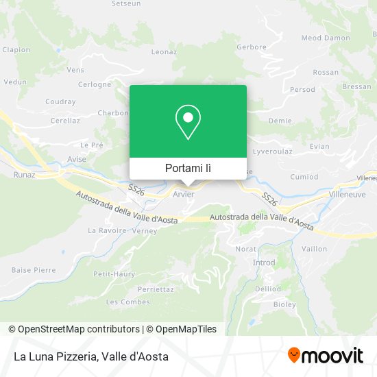 Mappa La Luna Pizzeria