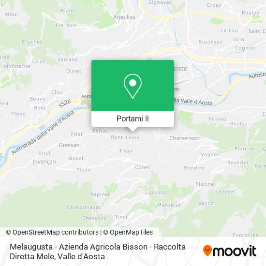 Mappa Melaugusta - Azienda Agricola Bisson - Raccolta Diretta Mele