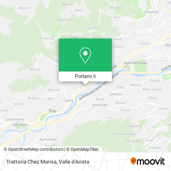 Mappa Trattoria Chez Marisa