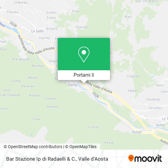 Mappa Bar Stazione Ip di Radaelli & C.