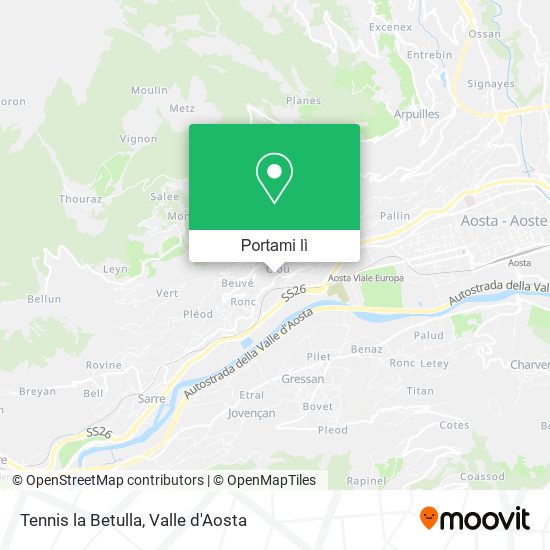 Mappa Tennis la Betulla