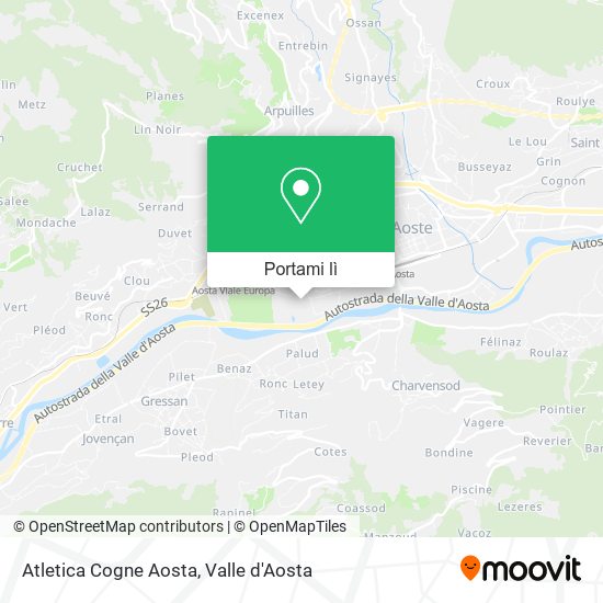 Mappa Atletica Cogne Aosta