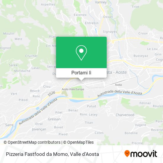 Mappa Pizzeria Fastfood da Momo