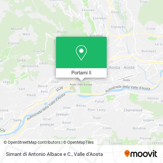 Mappa Simant di Antonio Albace e C.
