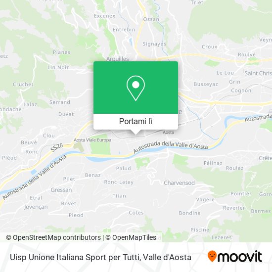 Mappa Uisp Unione Italiana Sport per Tutti