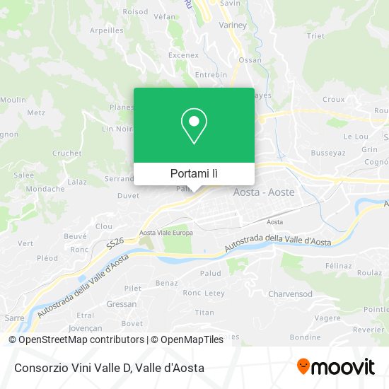 Mappa Consorzio Vini Valle D