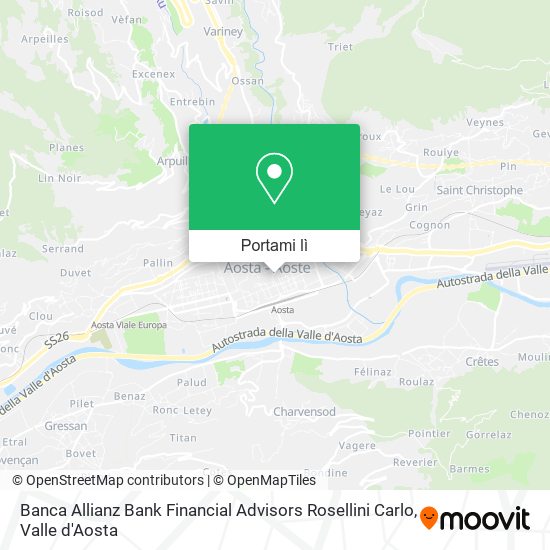 Mappa Banca Allianz Bank Financial Advisors Rosellini Carlo